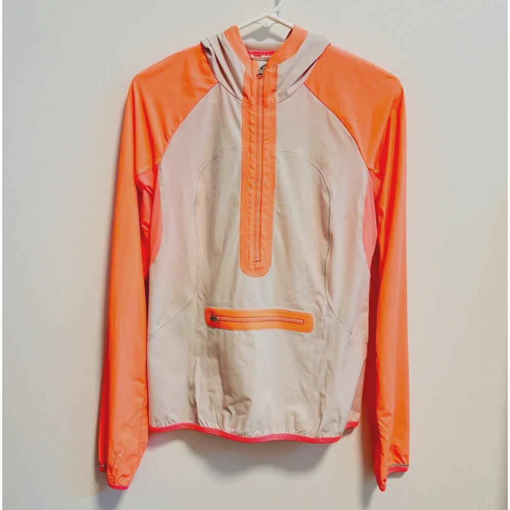 lululemon athletica Coral/Light Beige Lightweight Hooded Pullover